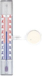 Spokar 2106 plochý, okenní teploměr plastový, samolepící