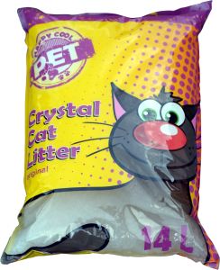 Silica Happy Cool Pet, silikonové stelivo pro kočky, podestýlka, 14 l