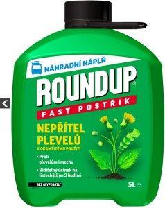 Roundup bez glyfosátu Fast 1H, náhradní náplň, 5 l