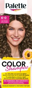 Palette Color Shampoo barva na vlasy 6-0 Světle hnědá, 50 ml