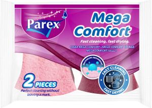 HOUBA NA NÁDOBÍ PAREX MEGA COMFORT S OCHRANOU NEHTŮ 2 KS