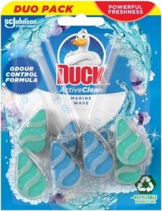 Duck Active Clean Marine Wave WC závěs do toalety, 2 × 38,6 g