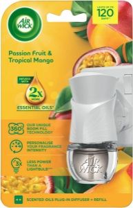 Air Wick elektrický osvěžovač vzduchu strojek + náplň Maracuja a tropické mango, 1+19 ml