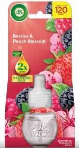 Air Wick elektrický osvěžovač náplň Lesní plody & Broskvový květ, 19 ml