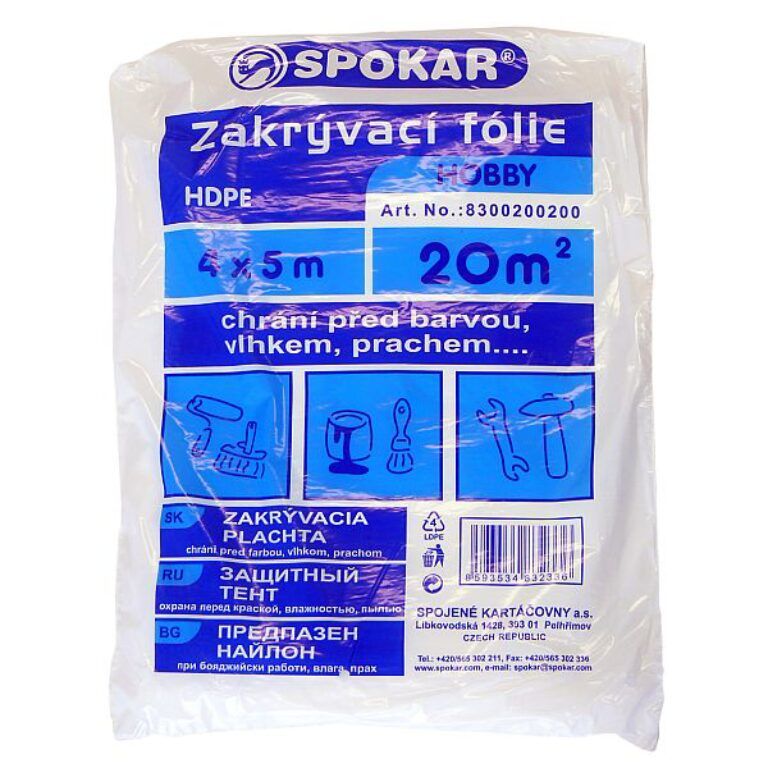 Zakrývací fólie HOBBY, 4x5m
