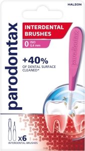 Parodontax mezizubní kartáčky rovné vel. 0 (0,4 mm), 6 ks