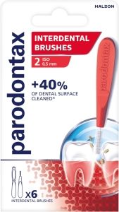 Parodontax mezizubní kartáčky rovné vel. 2 (0,5 mm), 6 ks