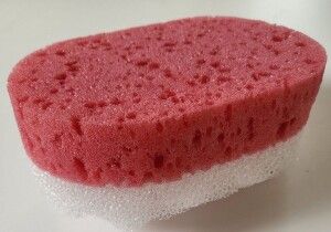 Tidy Home masážní koupelová houba 13,5 x 9 x 4,5 cm