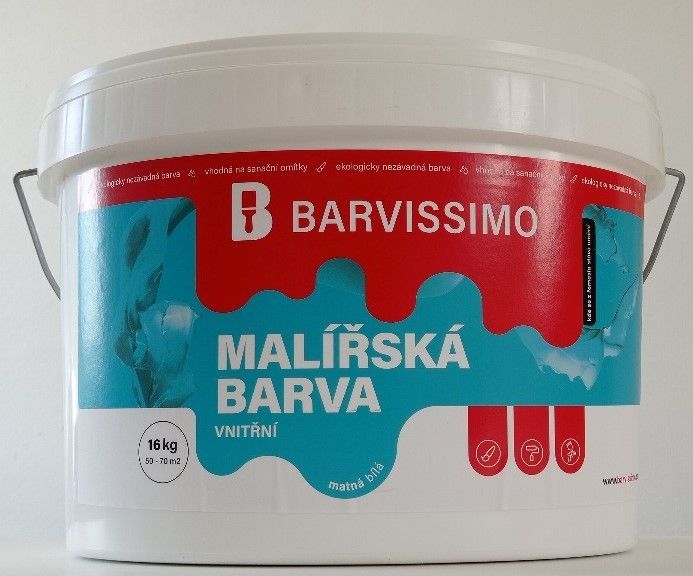 BARVISSIMO MALÍŘSKÁ BARVA BÍLÁ 16KG