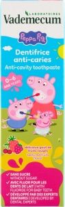 Vademecum Peppa Pig Red Fruit dětská zubní pasta 0–6 let, 50 ml