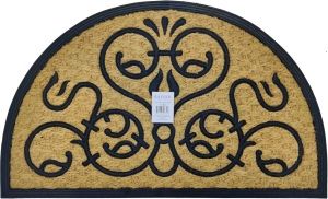 Tidy Home Rohož guma a kokos půlkruh 45 × 75 cm