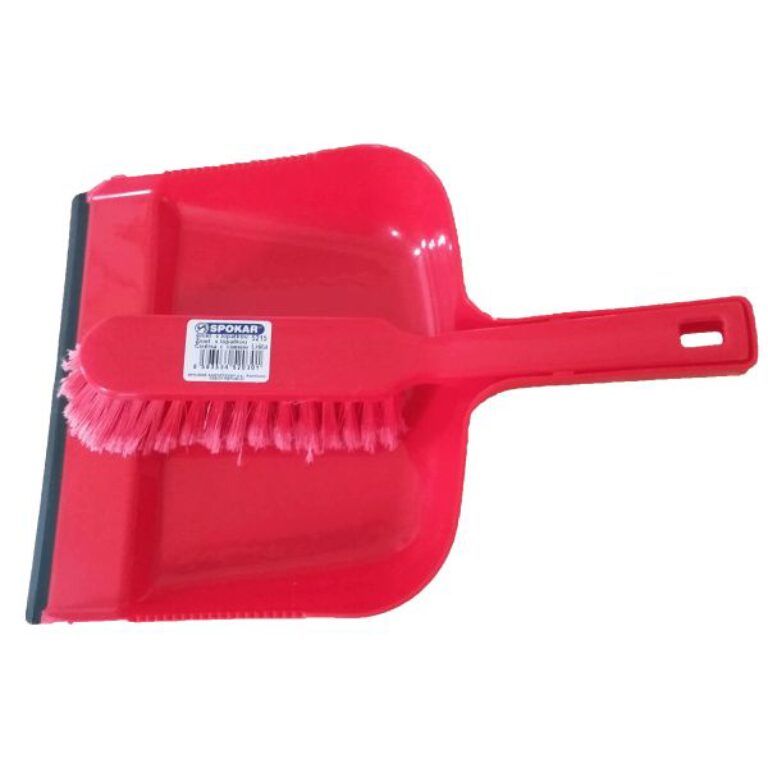 Souprava 5215 COLOR s lištou smetáček+lopatka červená                          