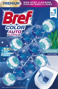 BREF KULIČKY WC 3x50G COLOR AUTO AKTIV EUCALYPTUS