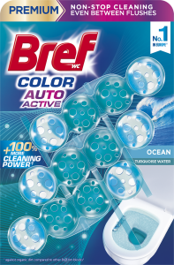 BREF KULIČKY WC 3x50G COLOR AUTO ACTIVE OCEAN