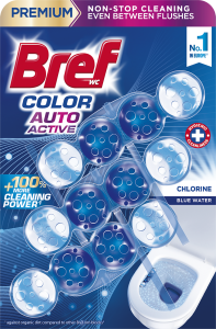BREF KULIČKY WC 3x50G COLOR AUTO CHLORINE