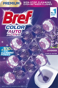 BREF KULIČKY WC 3x50G COLOR AUTO LAVANDER