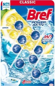 BREF KULIČKY WC 4x50 G POWER AKTIV OCEAN LEMON