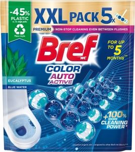 Bref WC blok Color Auto Active Eucalyptus, 5 × 50 g