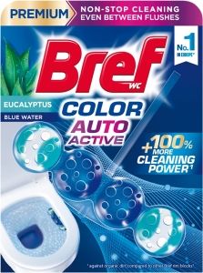 BREF KULIČKY WC 50 G COLOR AUTO AKTIV EUCALYPTUS
