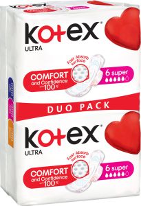 Kotex Ultra Super Duo Pack dámské vložky, 12 ks