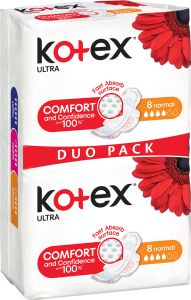 Kotex Ultra Normal Duo Pack intimní vložky, 16 ks