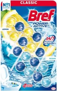 BREF KULIČKY WC 4x50 G POWER AKTIV LEMON