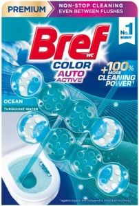 BREF KULIČKY WC 2x50 G COLOR AUTO ACTIVE OCEAN