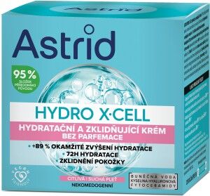 Astrid krém hydro X-Cell zklidňující pro citlivou pleť, 50 ml
