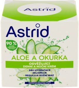 ASTRID KRÉM ALOE A OKURKA DENNÍ A NOČNÍ KRÉM PRO NORMÁLNÍ PLEŤ 50 ML