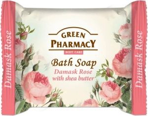 GREEN tuhé mýdlo Damašková růže & bambucké máslo 100 g
