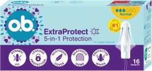 o.b. ExtraProtect tampony normal, 16 ks