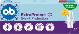 o.b. ExtraProtect tampony super plus, 16 ks