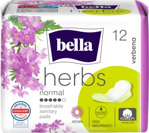 Bella Herbs Verbena Deo Fresh dámské vložky, 12 ks