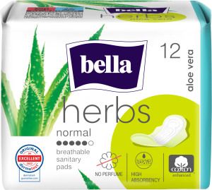 Bella Herbs Aloe Vera dámské vložky, 12 ks