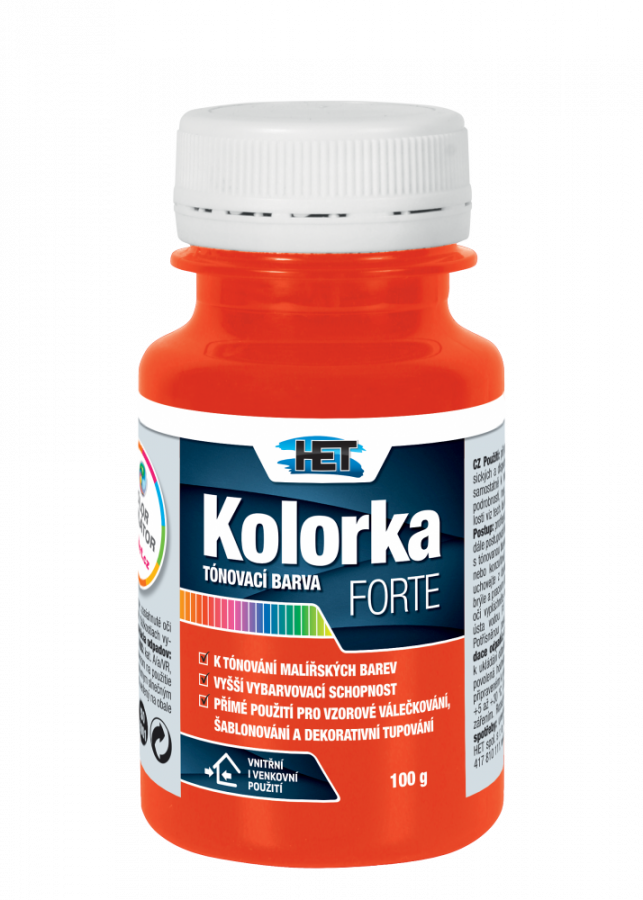Kolorka forte 100g 0796 oranžová                          