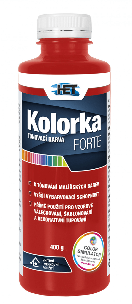 Kolorka forte 400g 0846 červená                          