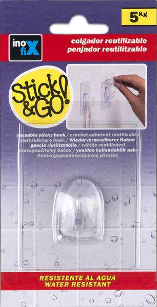 Silikonový háček samolep. 5kg                          