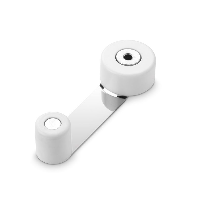 Otoč. zarážka dveří s kov. fixací bílá                          