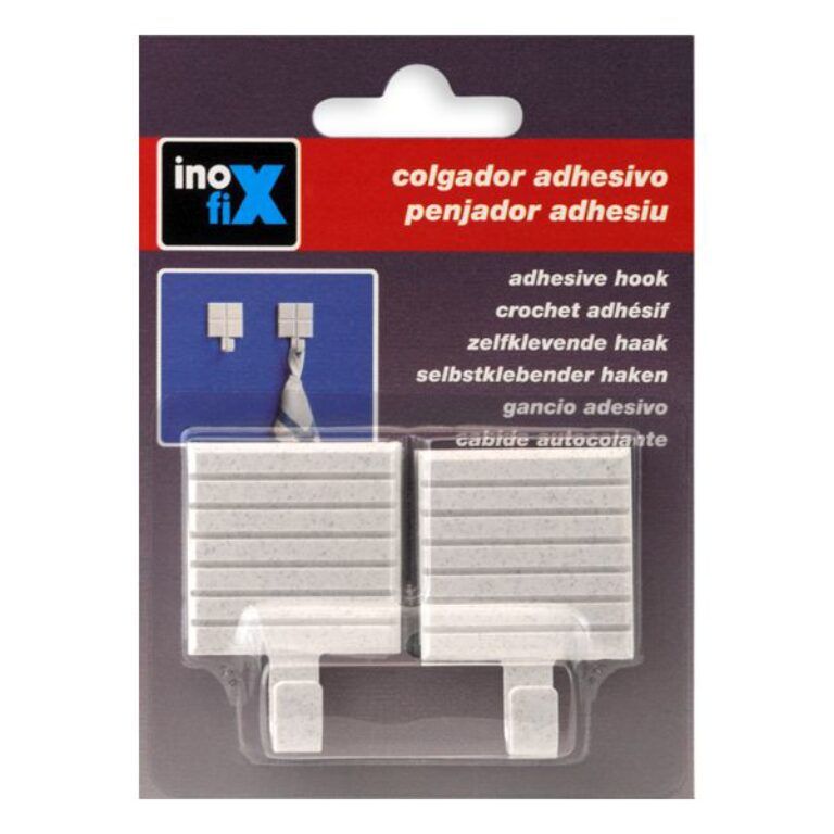 Samolepící háček plast 2ks bílý                          