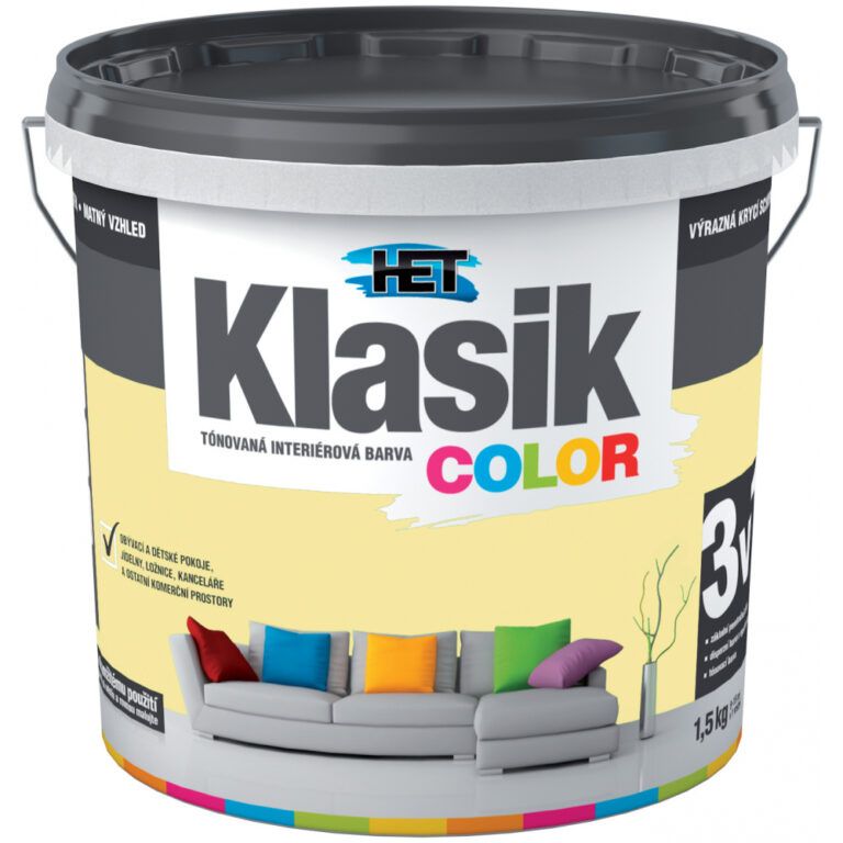 Het Color Klasik 1,5kg žlutooranžový 0637                          