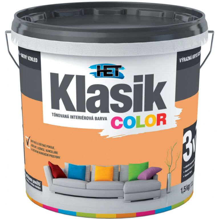 Het Color Klasik 1,5kg oranž pastelový 0747                          