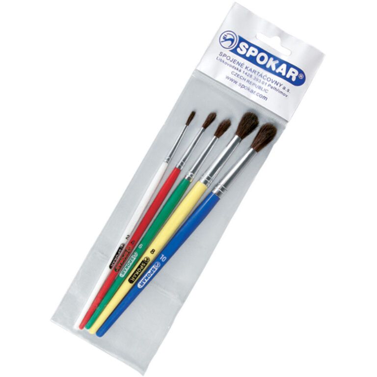 souprava kulatých školních štětců - typ 7102, C2, C4, C6, C8, C10                          