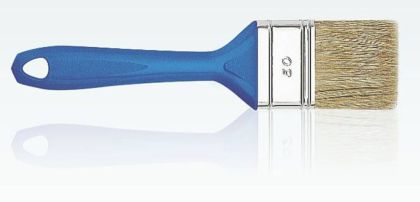 Štětec plochý 80mm, přírodní štětina, plast. držadlo                          