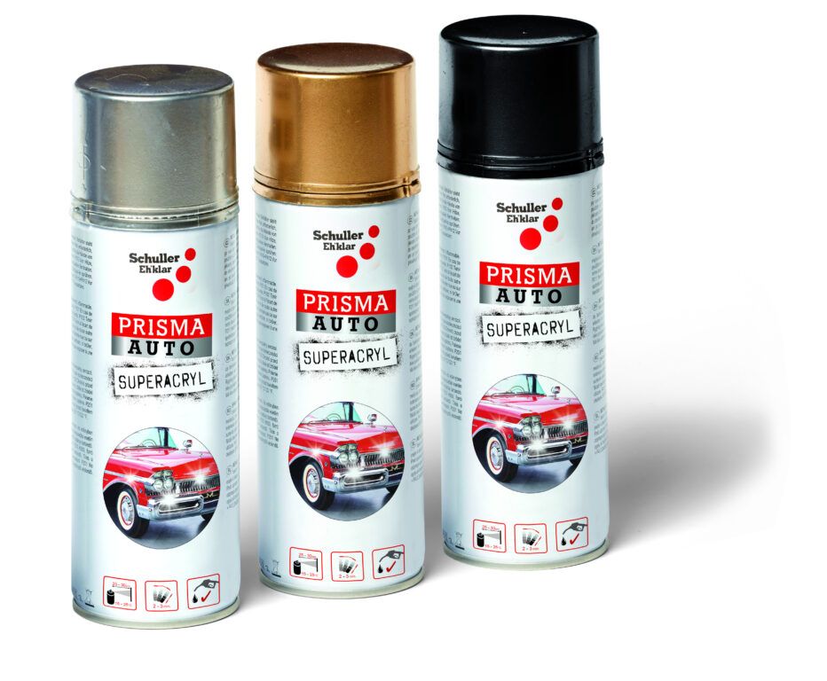 Sprej Prisma Color 400ml, AUTO Superacryl černá mat                          