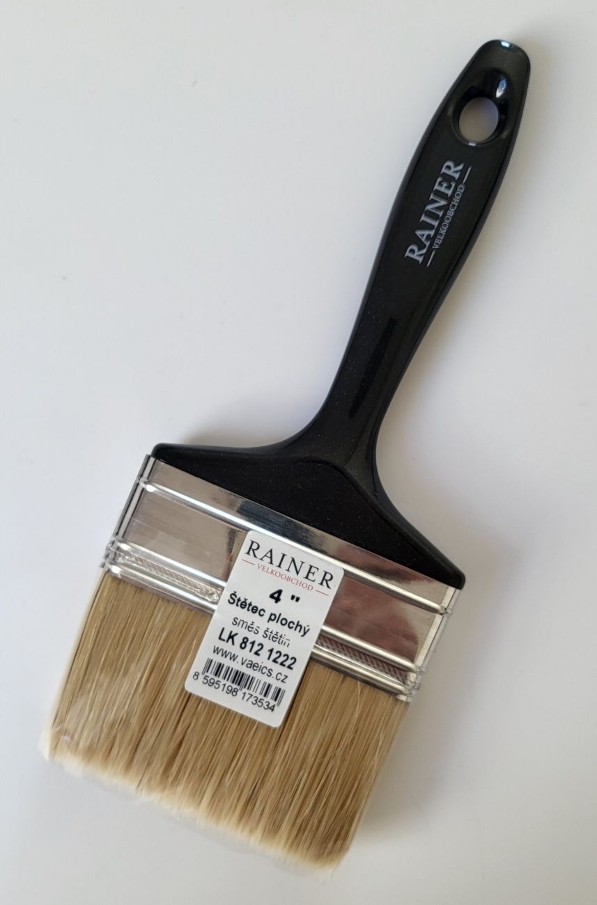 Štětec plochý černý Rainer 4