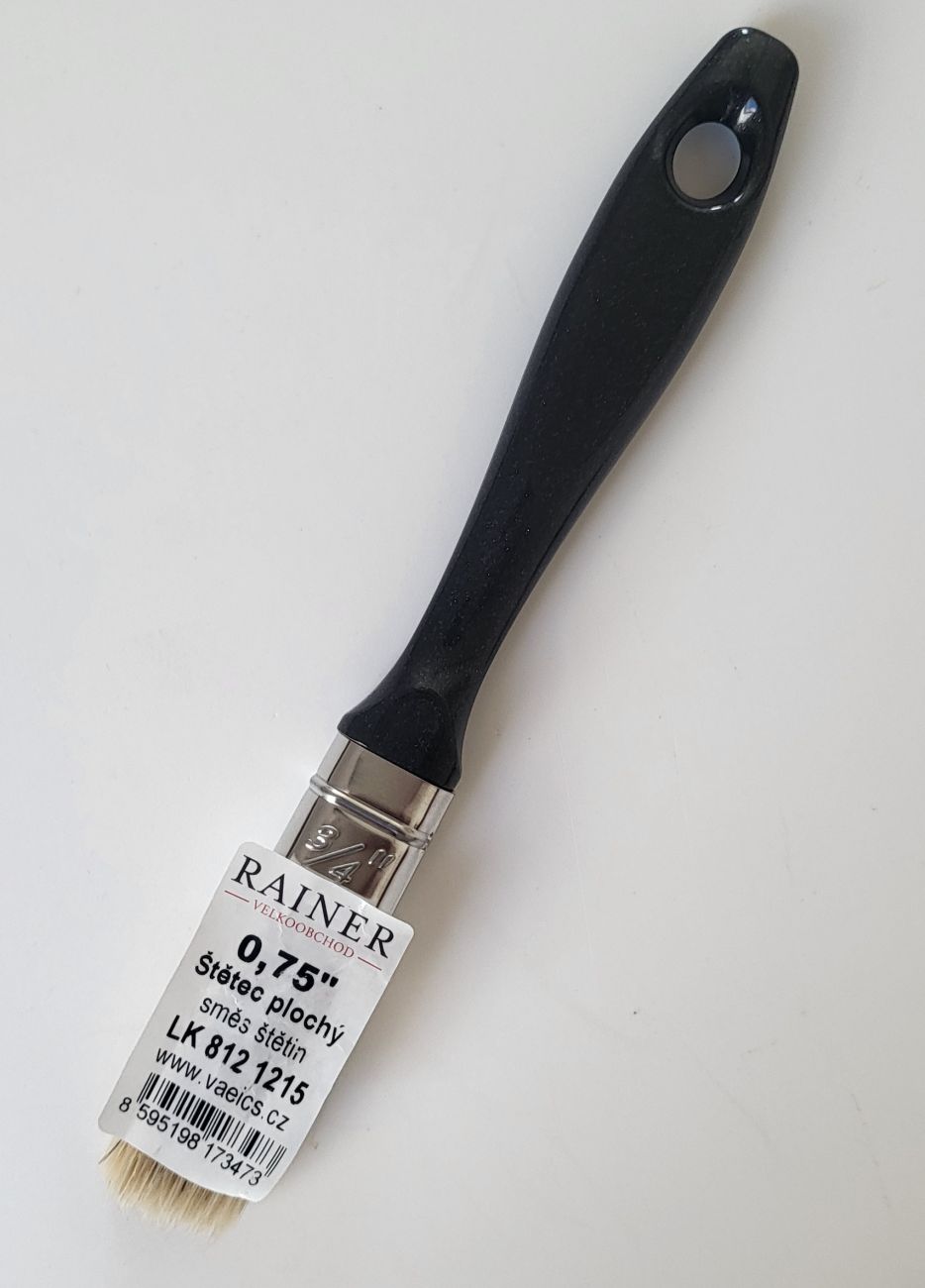 Štětec plochý černý Rainer 0,75