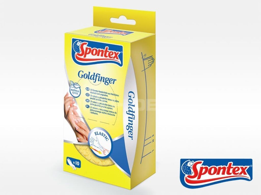 Rukavice latexové  GOLDFINGER 8/M  10ks                          