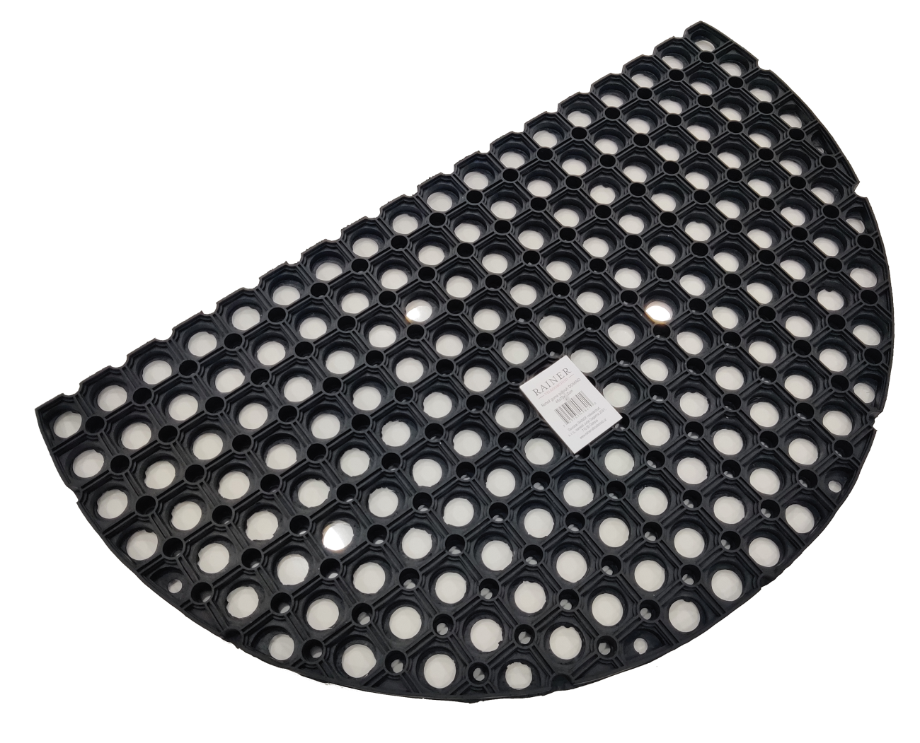 Rohož guma DOMINO 45x75x2,2 cm půlkruh