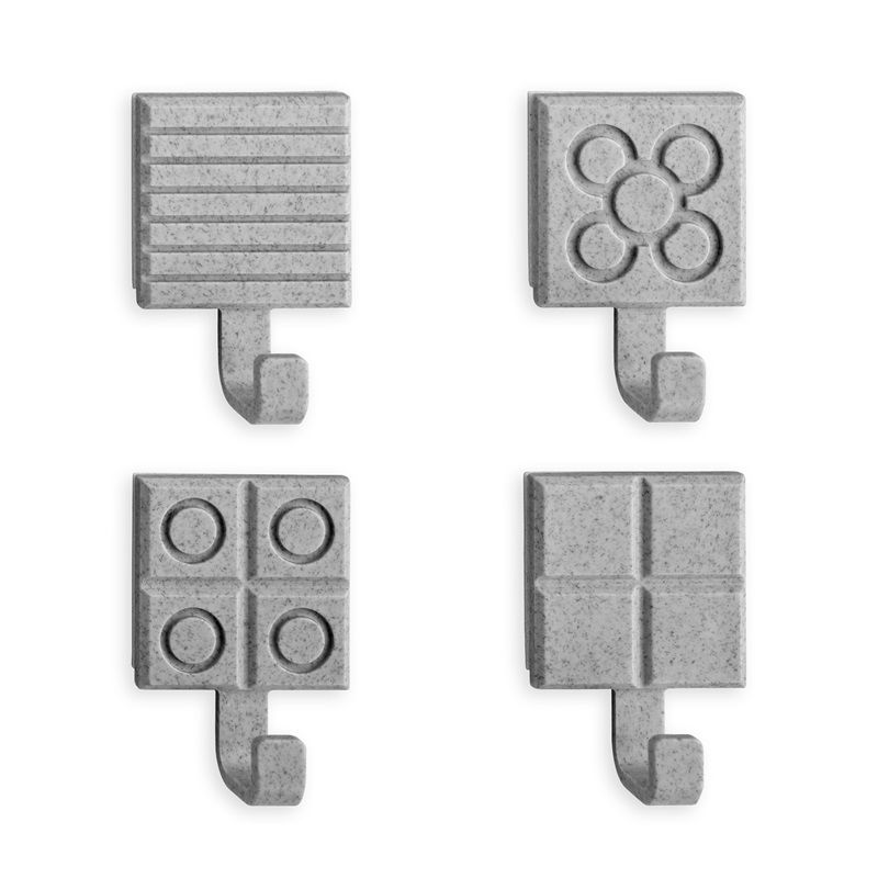 Adhézní háčky na dlaždice 2ks - šedé