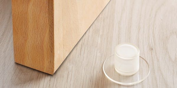 Válcová dveřní zarážka s lepidlem transparentní